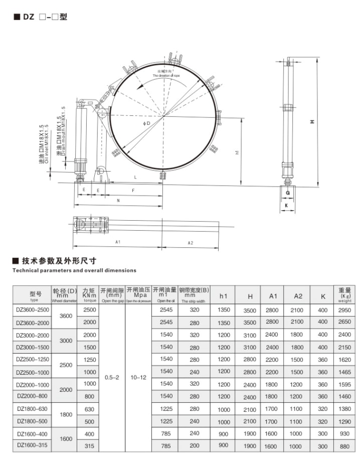 DZ系列帶式制動器10